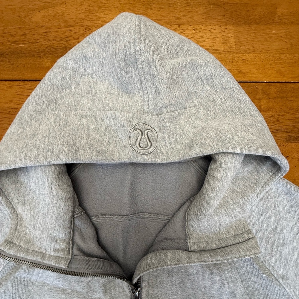 Lululemon Athletica Heathered Core Medium Gray Half-Zip Hoodie M/L - Picture 3 of 12